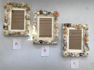Shell picture frame - 5" x 7"